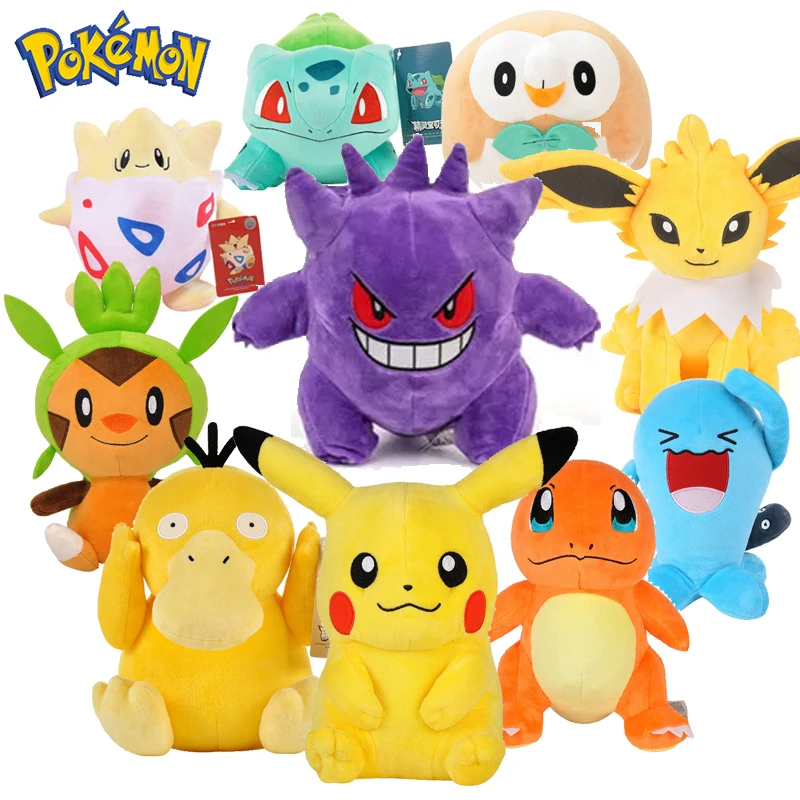 40 Styles Anime Pokemon Kawaii Pikachu Plush Doll Toys Cute Gengar Dragonite Cartoon Piplup Toys for Kids Cartoon Christmas Gift - Image 2