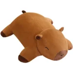 1pc Kawaii Stuffed Capybara Animal Fruit Persimmon Plush Long Pillow Cushion Soft Doll Cartoon Toys Cushion Decor Baby Boy Gifts