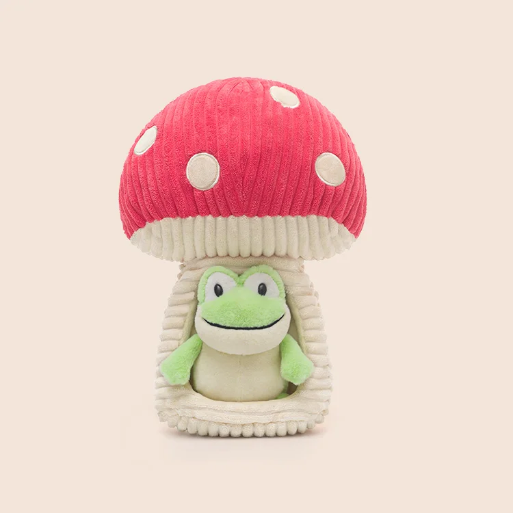 Plush Frog Mushroom Doll Toy - Soft Stuffed Animal - Image 8