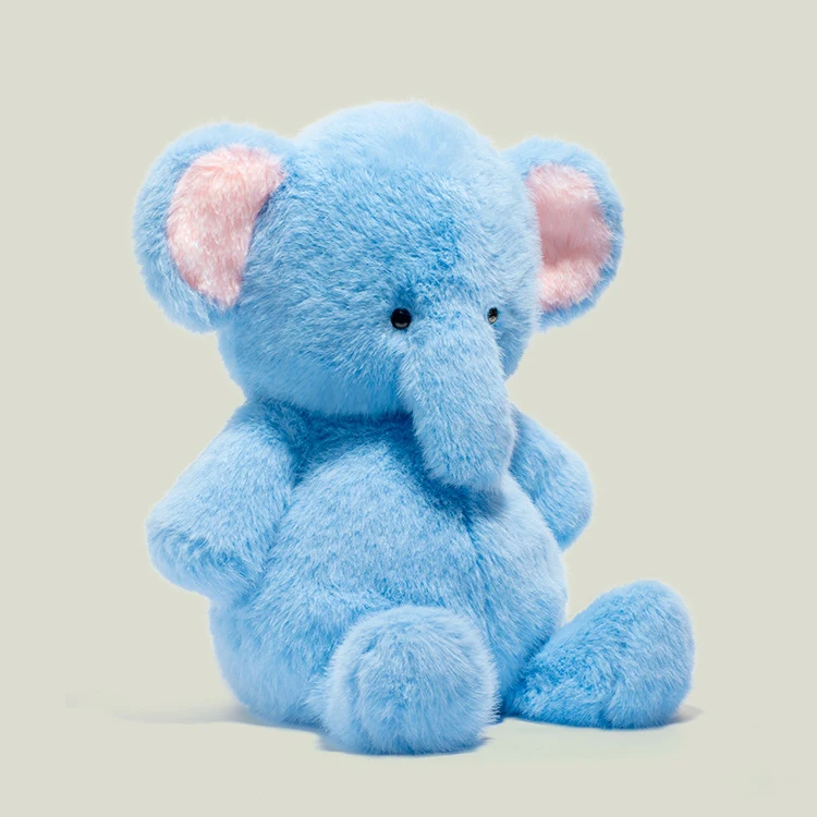 Blue Plush Elephant Toy - Image 4