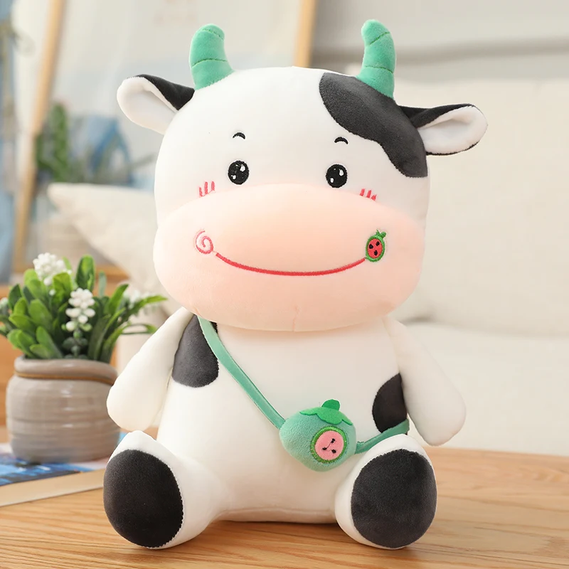 Cute Calf Cow Plush Toy Backpack and Pillow - Image 9