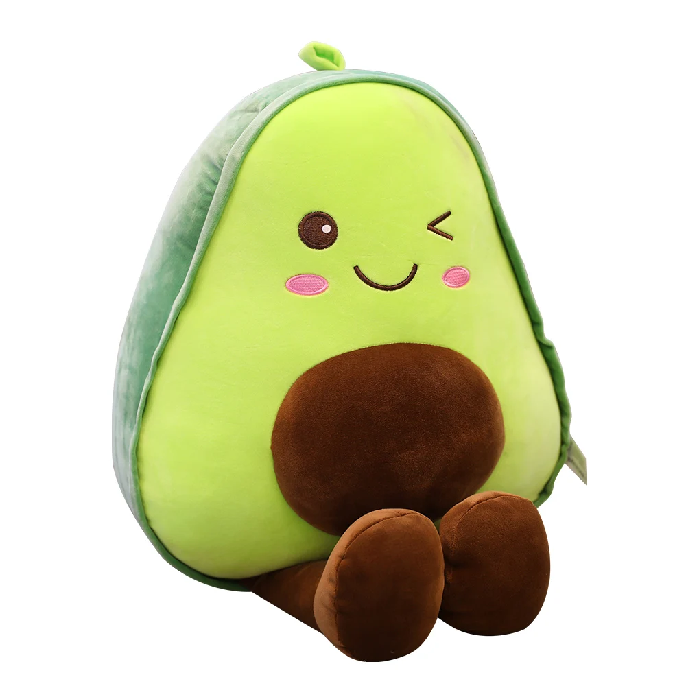 H2a82b8dec1be4b168f348f8e481086edG.webp Cute Soft Avocado Plush Toy Pillow