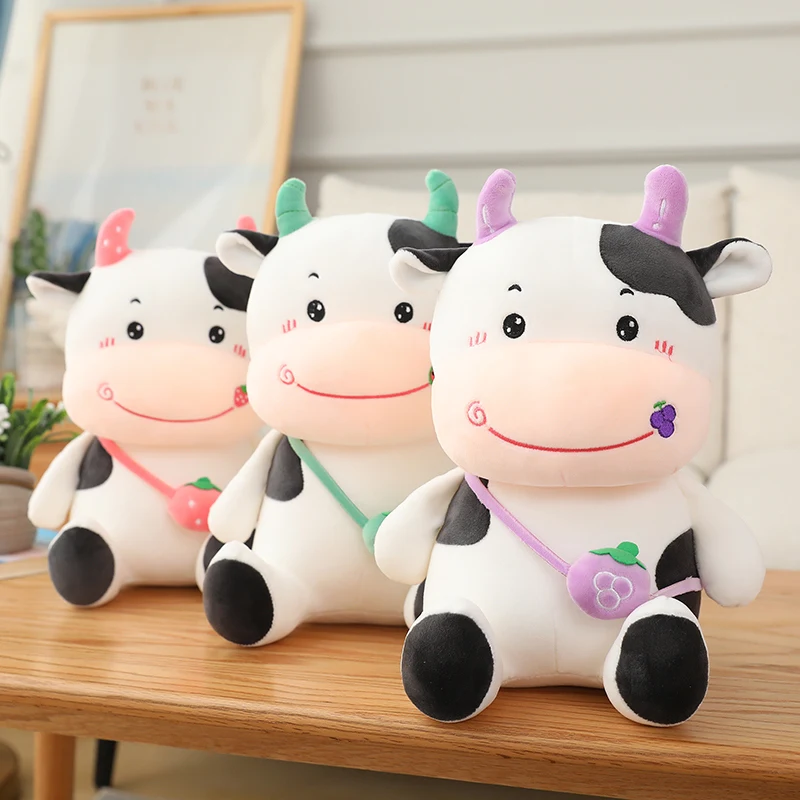 Cute Calf Cow Plush Toy Backpack and Pillow - Image 4
