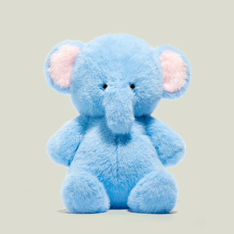 Blue Plush Elephant Toy - Image 3
