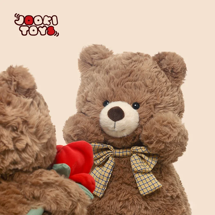 Bow Tie Bear Plush Toy - Soft Stuffed Animal - Image 5