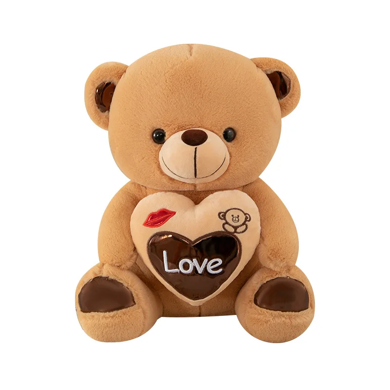 Stuffed Teddy Bear Plush Toy with Heart Design - Image 7