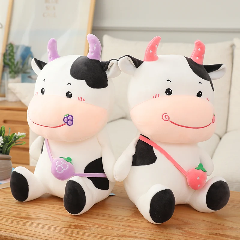 Cute Calf Cow Plush Toy Backpack and Pillow - Image 2