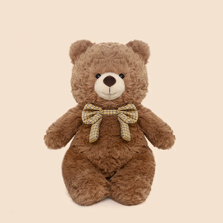 Bow Tie Bear Plush Toy - Soft Stuffed Animal - Image 7