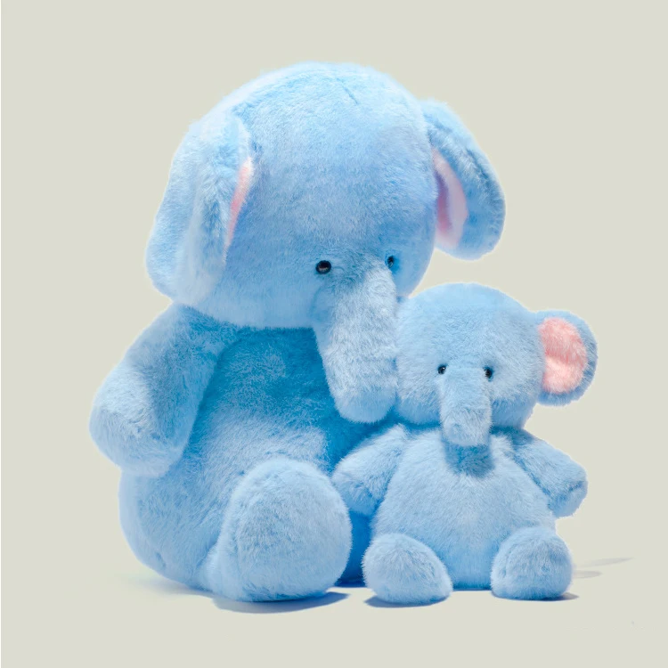 Blue Plush Elephant Toy - Image 5