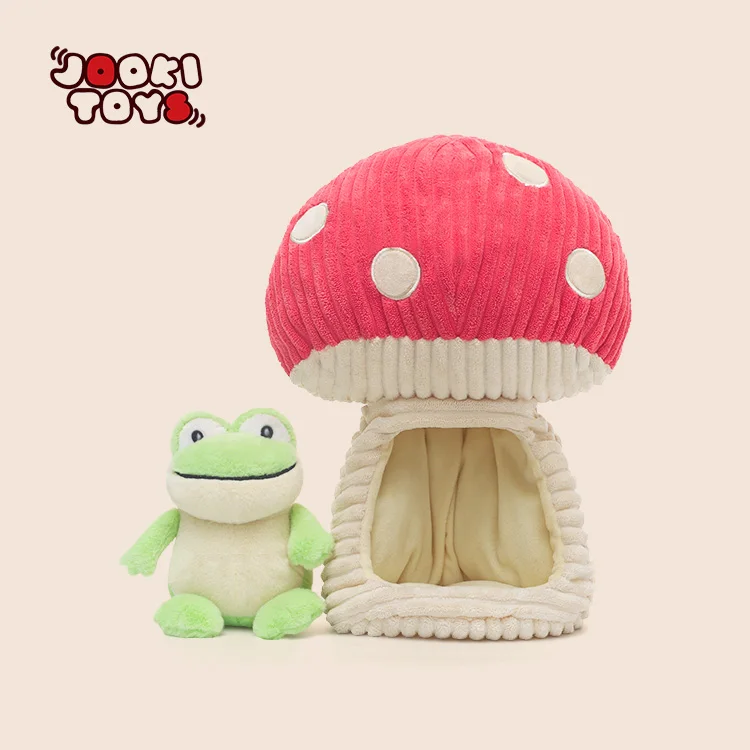 Plush Frog Mushroom Doll Toy - Soft Stuffed Animal - Image 2