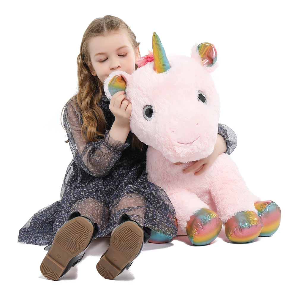 Cute Pink Unicorn Plush Toy for Kids and Parties - Image 6